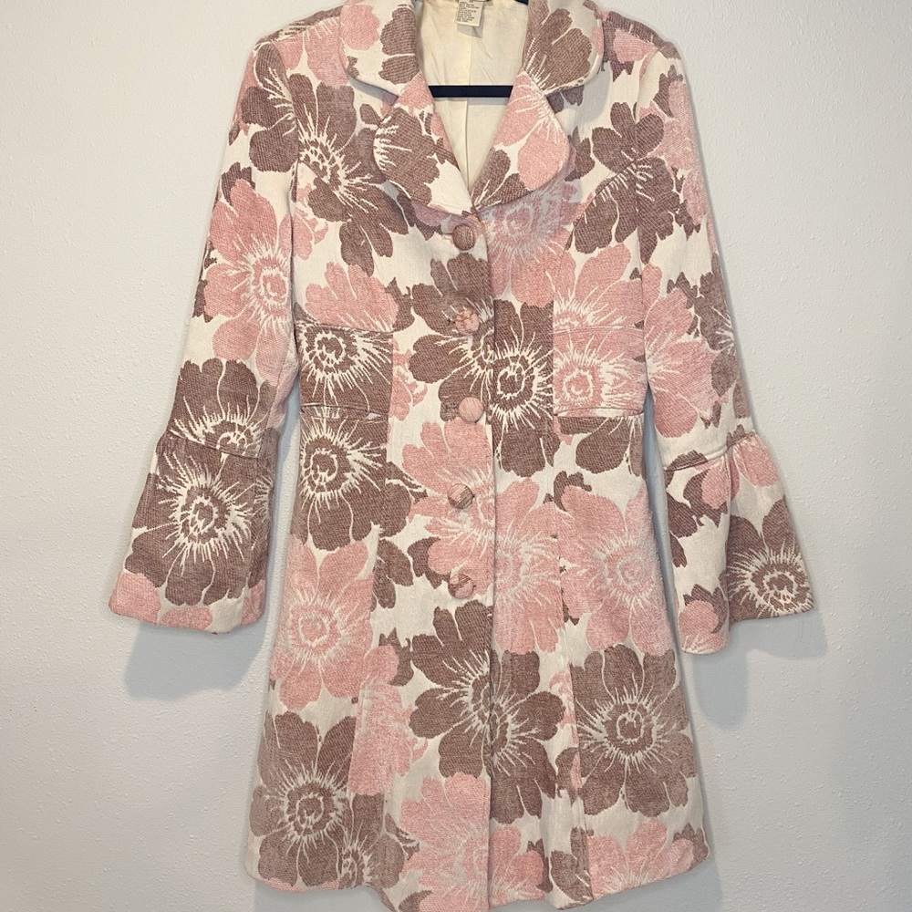 Vintage Anthropologie | Elevenses Floral Coat